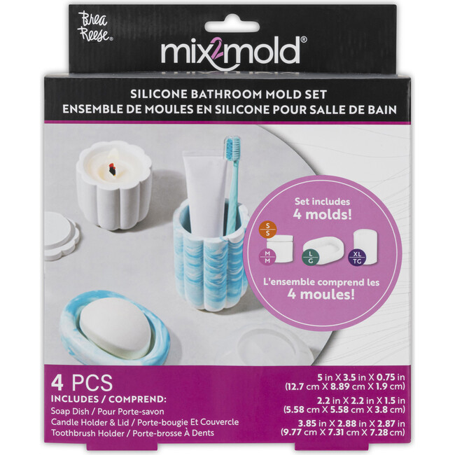 Brea Reese: Mix2Mold: Molds Value Set - Bathroom 4pc