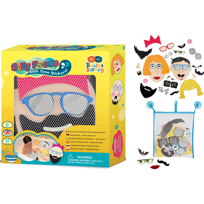 Buddy & Barney: Silly Faces Bath Time Stickers, Kids Age 3+ - Bath Toys - 4