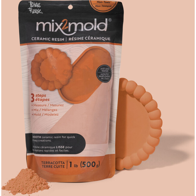 Brea Reese Mix2Mold Ceramic Resin - Terracotta Powder 1lb Bag - Arts & Crafts - 2