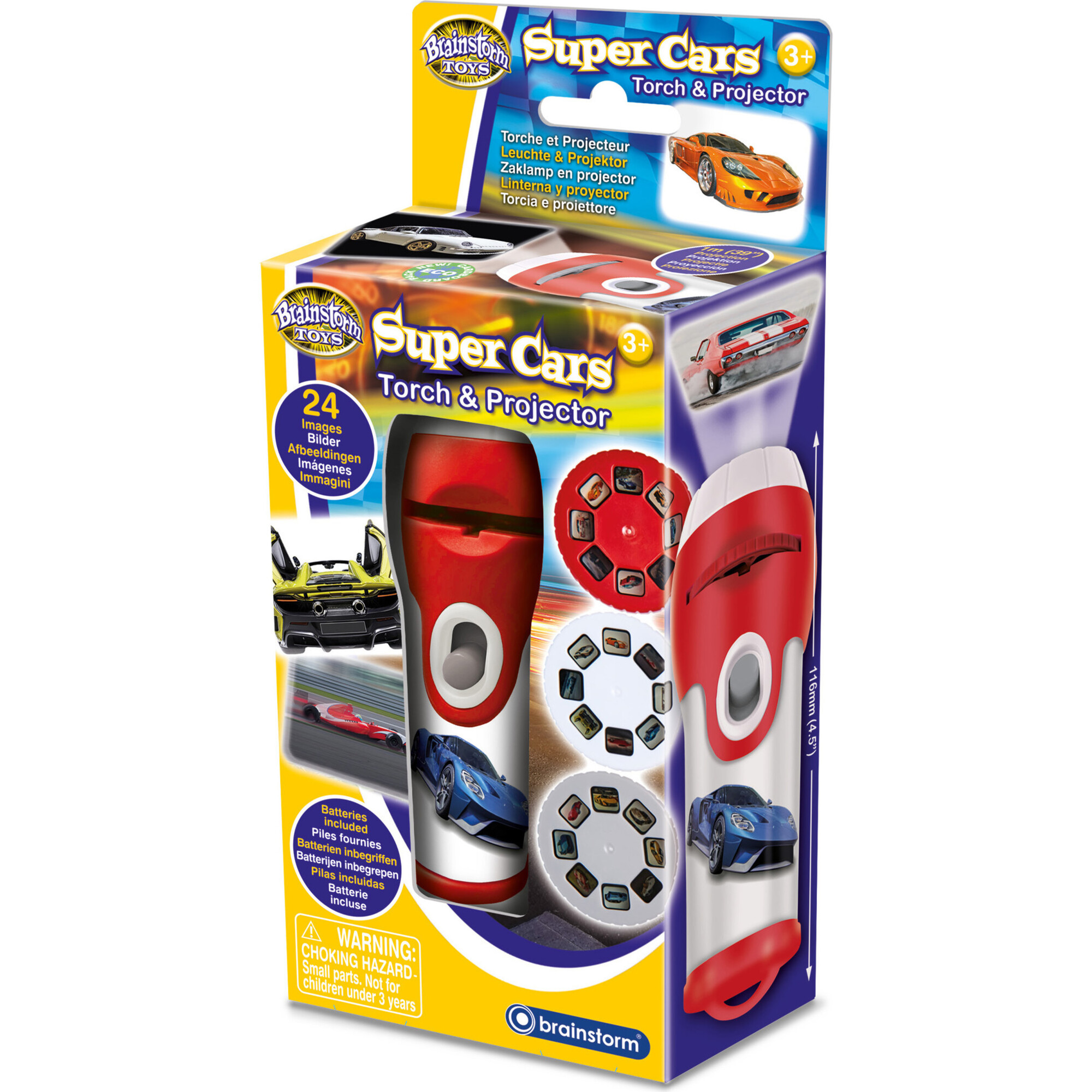 Brainstorm Toys: Super Cars Torch & Projector - Developmental Toys - 1