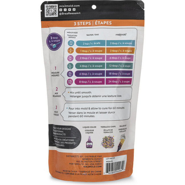 Brea Reese Mix2Mold Ceramic Resin - Terracotta Powder 1lb Bag - Arts & Crafts - 3