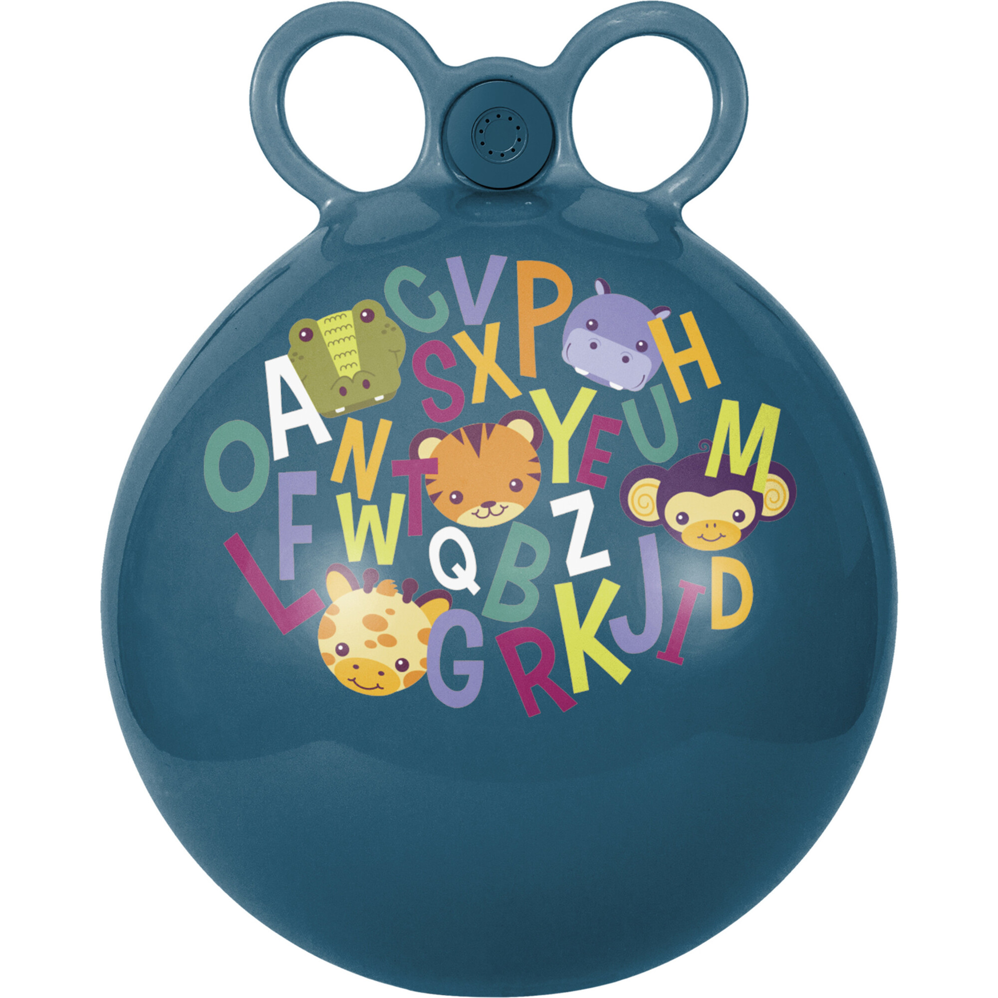 Hedstrom: 15" ABC Sensory Sound Hopper - Blue & Animal Graphics - Outdoor Games - 1