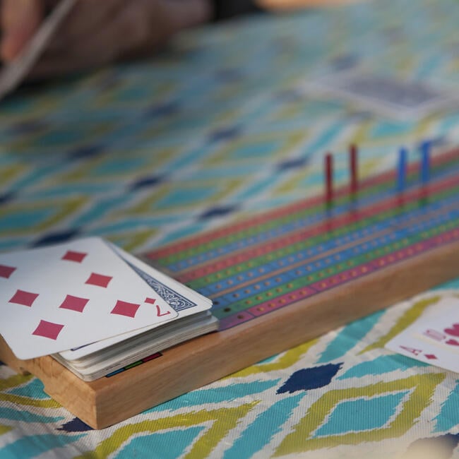 Player's Choice: 3 Track Cribbage Board - Wooden Strategy Game Set, Ages 8+, 2-4 Players - Games - 4