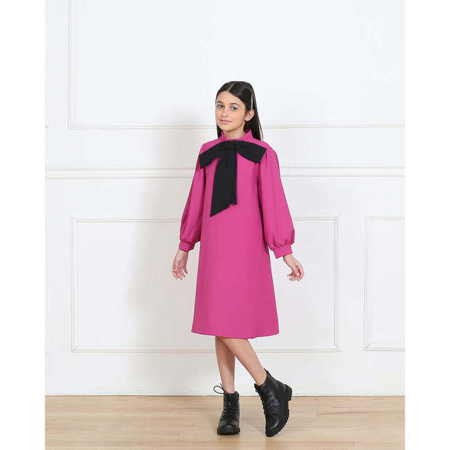 Megan Dress, Fuschia Pink - Dresses - 2