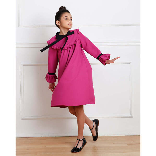 Emma Dress, Fuschia Pink - Dresses - 2