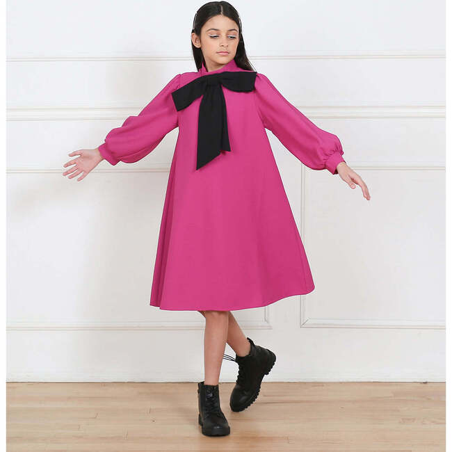 Megan Dress, Fuschia Pink - Dresses - 4