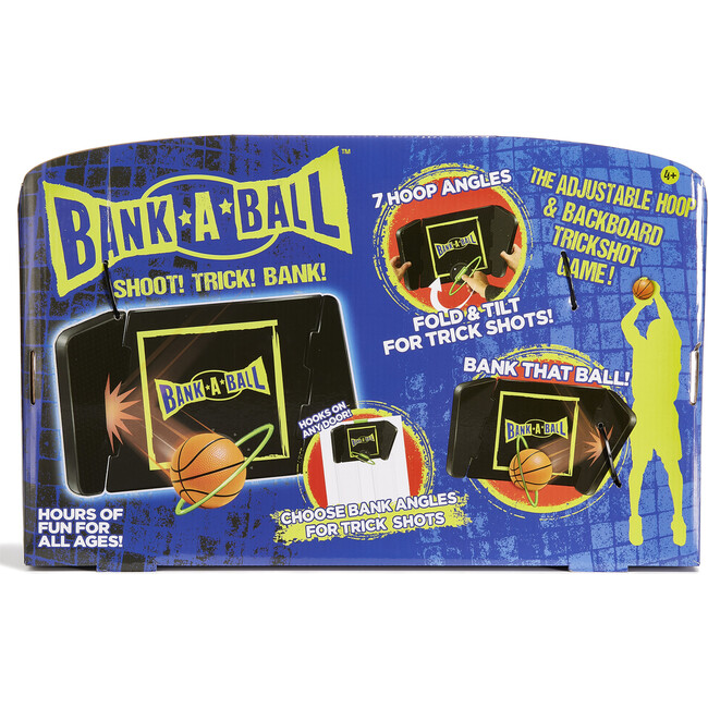 A Better Design: Bank-A-Ball - The Adjustable Hoop & Backboard Trickshot Game - Developmental Toys - 4