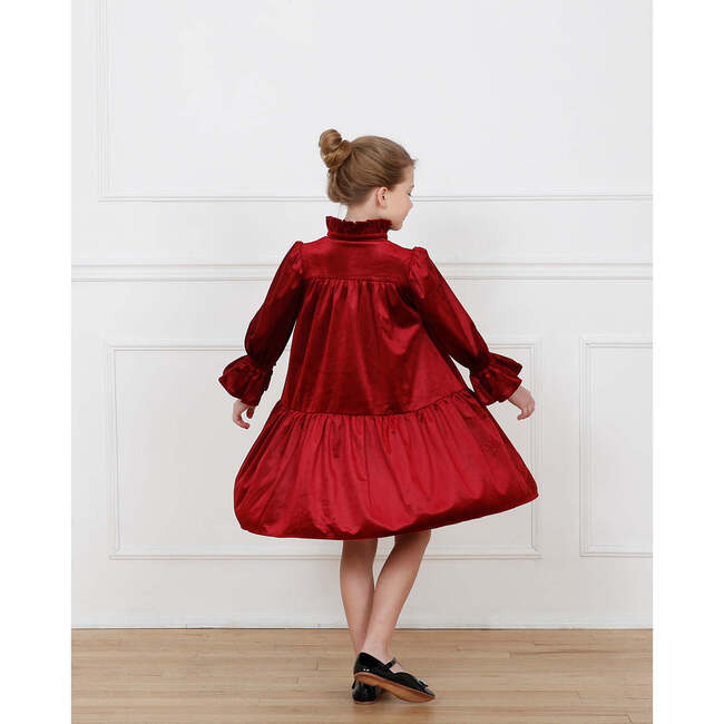 Evelyn Dress, Ruby Red - Dresses - 4