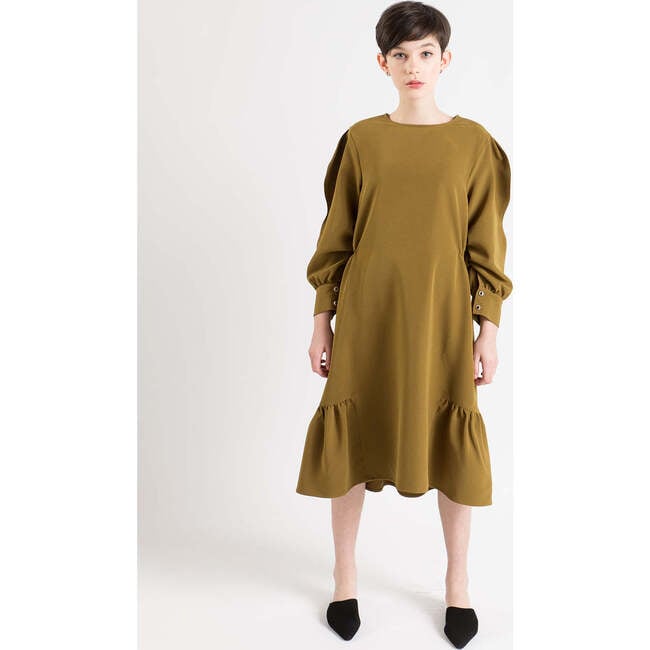 Ivy Dress, Olive - Dresses - 2