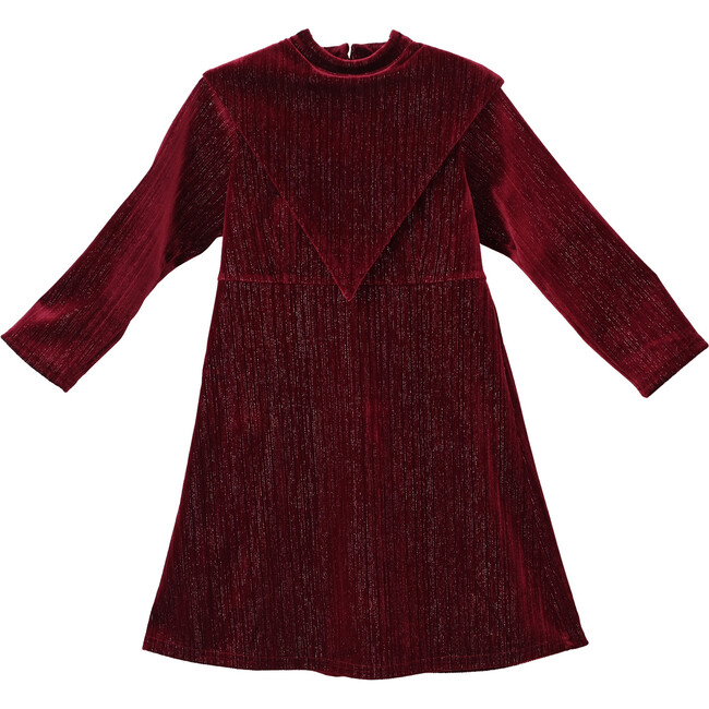 Leila Dress, Garnet Velvet