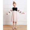 Bella Dress, Pink Without Golden Embroidery Blooms - Dresses - 2