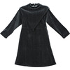 Leila Dress, Gray Velvet - Dresses - 1 - thumbnail