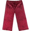 Red Sparkle Velvet Pants - Pants - 1 - thumbnail