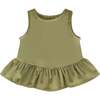 Green Velvet Top - Shirts - 1 - thumbnail