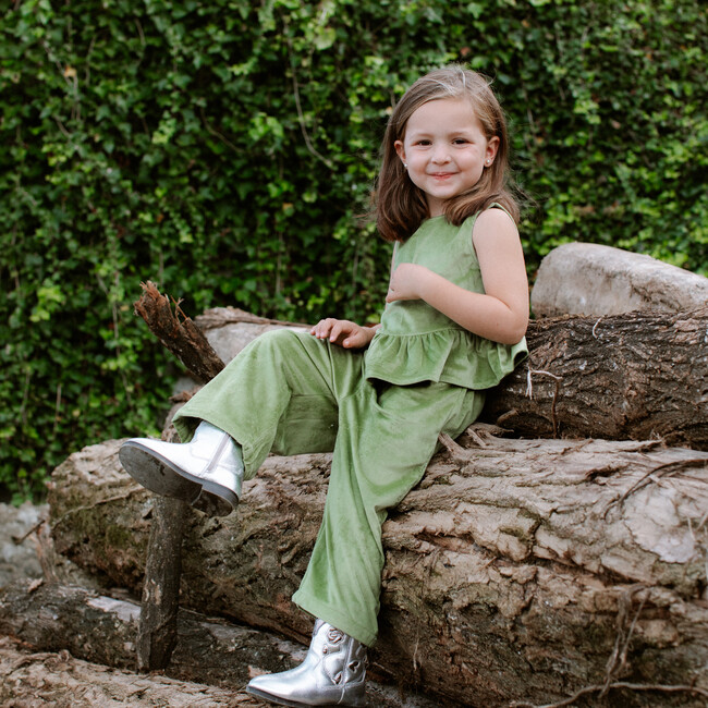 Green Velvet Pants - Pants - 3