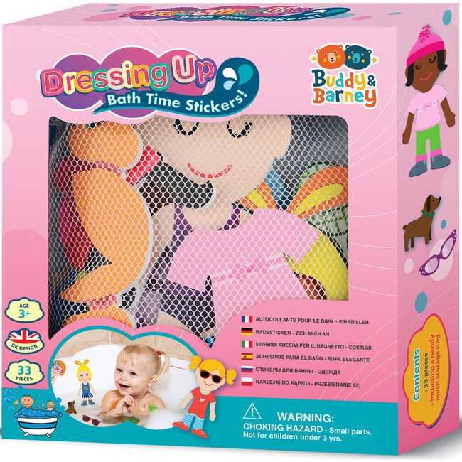 Buddy & Barney: Dressing Up Bath Time Stickers, Kids Age 3+