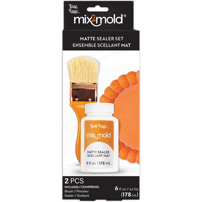 Brea Reese: Mix2Mold Matte Sealer - 6 fl oz (178 ml) - Application Brush