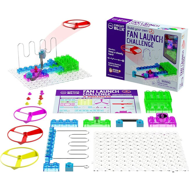 E-Blox: Circuit Blox: BYO Fan Launch Challenge - Wire Maze - STEM Toys - 2