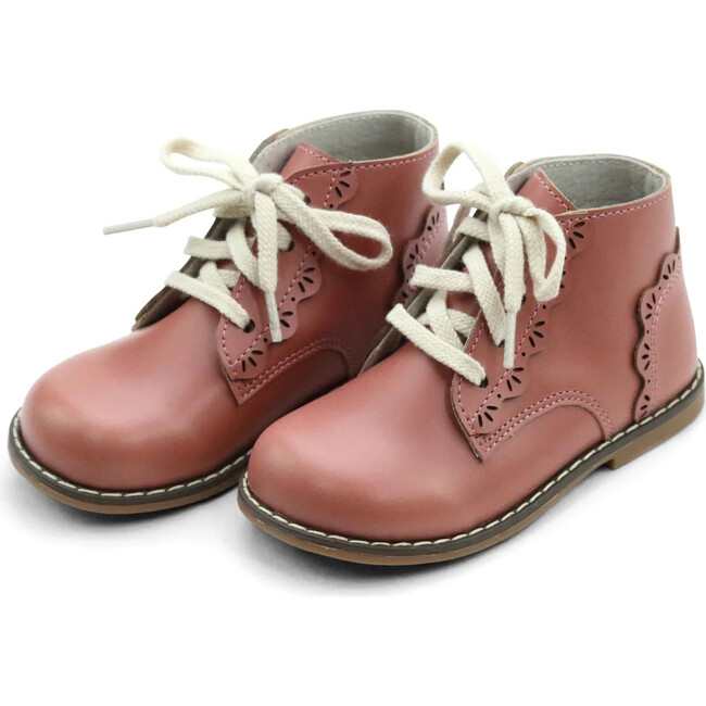 Junie Lace Up Boot, Rose