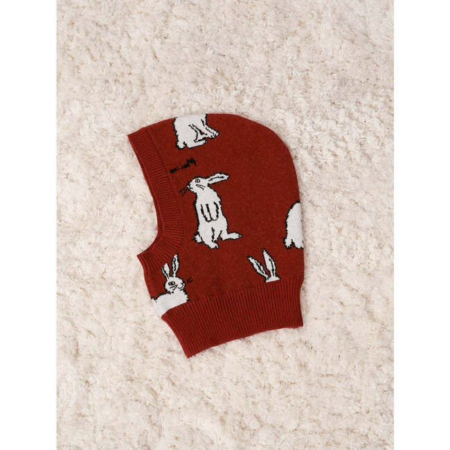 Rabbit Balaclava, Red - Balaclavas - 3