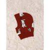 Rabbit Balaclava, Red - Balaclavas - 3