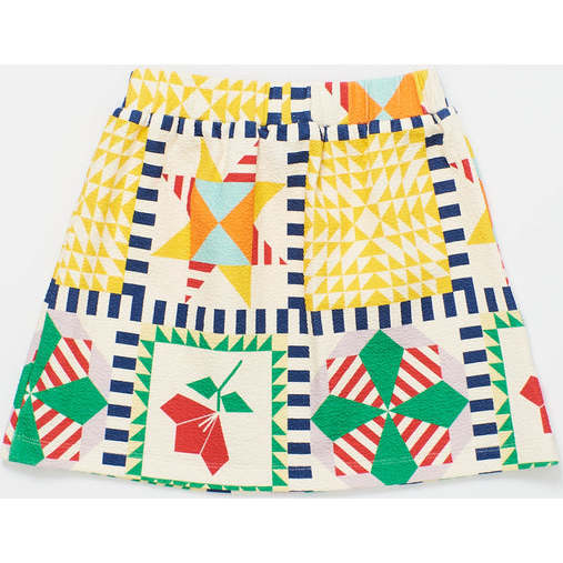 Patchwork Skirt, Multicolor - Skirts - 3