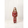 Intarsia Rabbit Knit Trousers, Red - Pants - 2