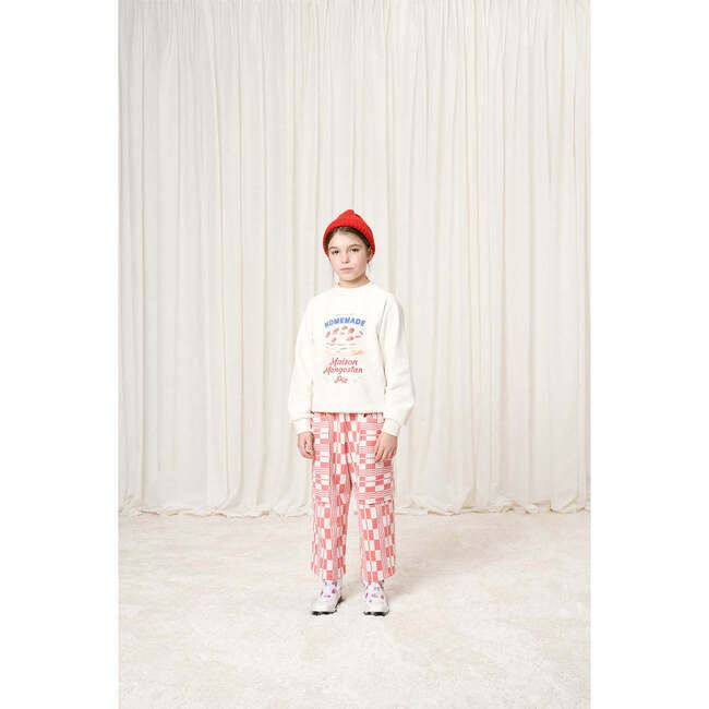 Blanket Trousers, Red/White - Pants - 2