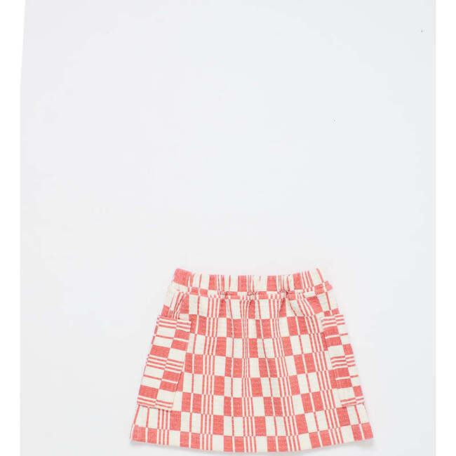 Blanket Skirt, Red/White - Skirts - 3