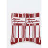 Blanket Short Sock, Red/White - Socks - 2