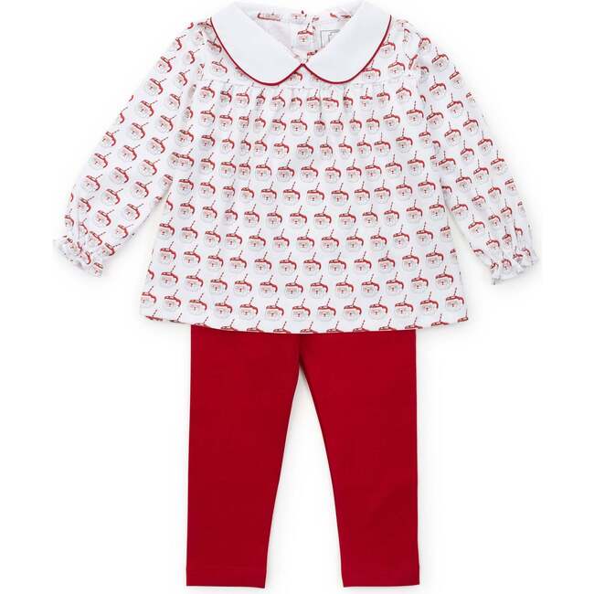 Morgan Set Girls' Legging Set, Hot Cocoa Santa - Mixed Apparel Set - 1