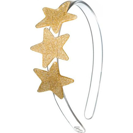 Stars Glitter Gold Headband