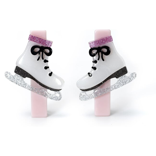 Skates Glitter Hair Clips