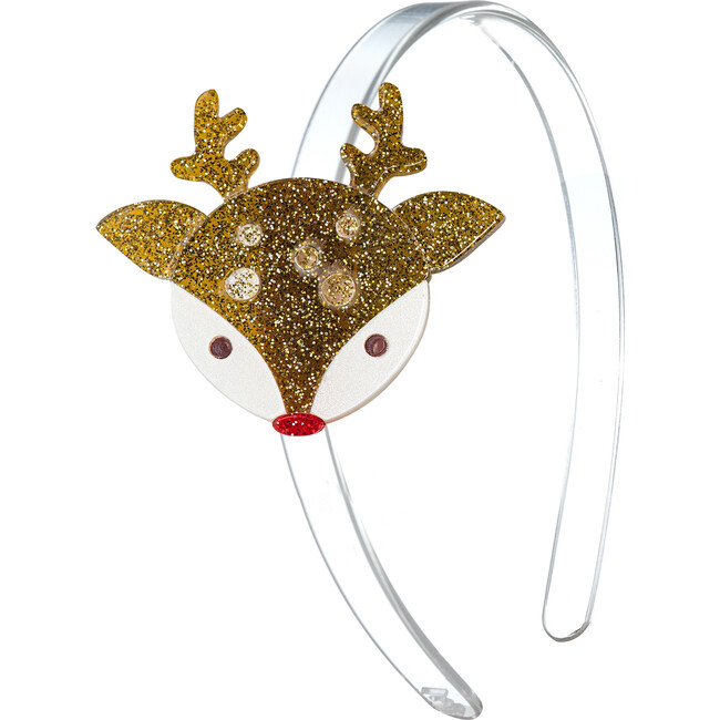 Reindeer Glitter Brown Headband