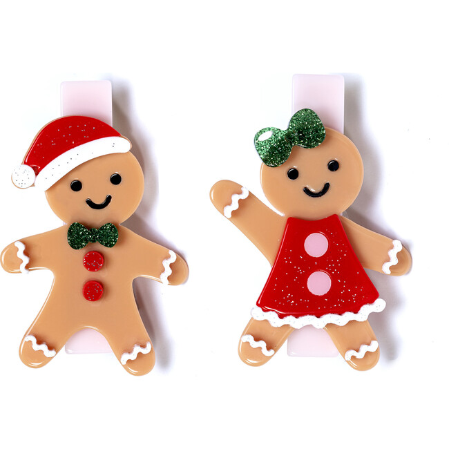 Happy Gingerbread Cookies Hair Clips