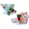 Christmas Tree + Gingerbread House Hair Clips - Hair Accessories - 1 - thumbnail