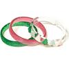 Christmas Tree Glitter Pink + Glitter Green Bangle Set - Bracelets - 1 - thumbnail