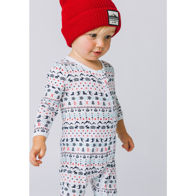 The Organic Zipper Footie, Ski Club - Footie Pajamas - 5