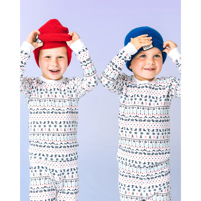 The Organic Long Sleeve Pajama Set, Ski Club - Pajamas - 2