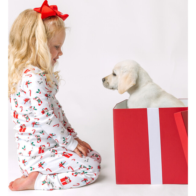 The Organic Long Sleeve Pajama Set, Santa I Want a Puppy - Pajamas - 2