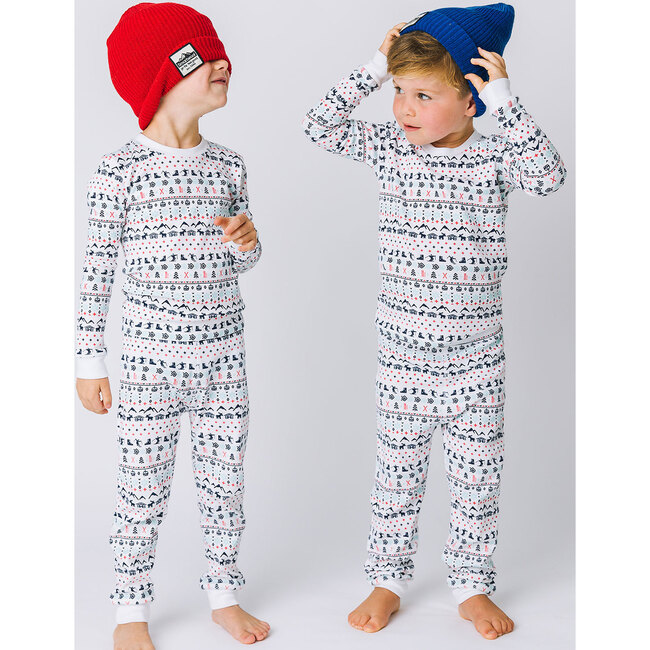 The Organic Long Sleeve Pajama Set, Ski Club - Pajamas - 4