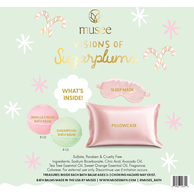 Visions of Sugarplum Bath Balm, Pillowcase & Eye Mask Set - Bath Sets - 7