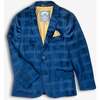 Suit Blazer, Blue Velvet Windows - Blazers - 1 - thumbnail