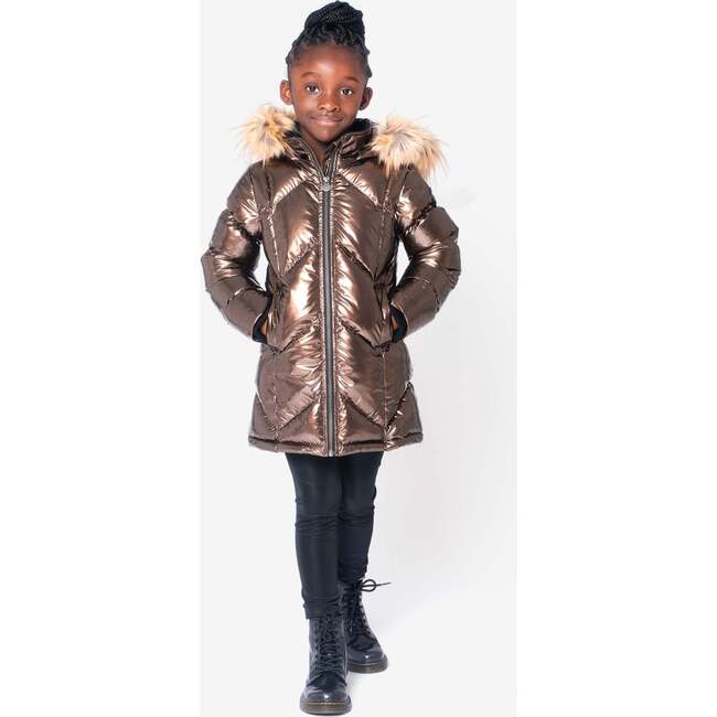 Nova Long Coat, Copper - Jackets - 2