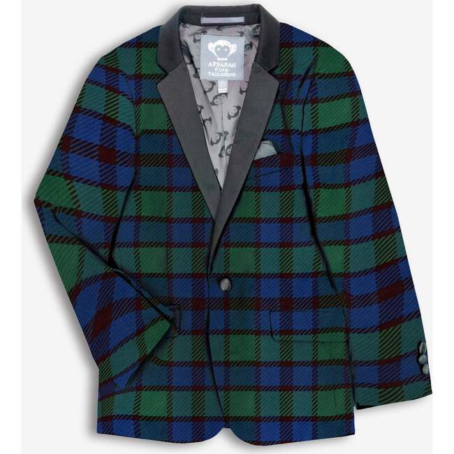 Tuxedo Suit Jacket, Blackwatch Velvet Plaid