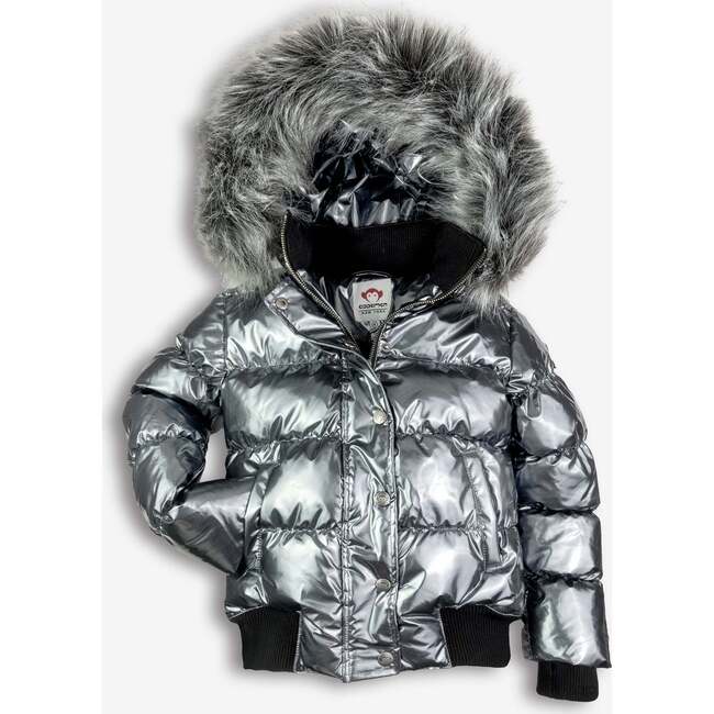 Kyla Puffer Coat, Gunmetal