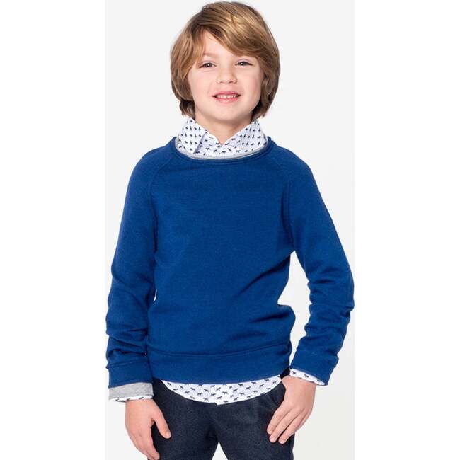 Jackson Roll Neck Sweater, Royal Blue - Sweaters - 2