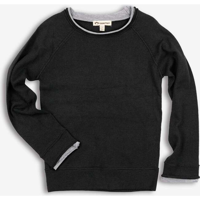 Jackson Roll Neck Sweater, Black