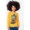 Graphic Long Sleeve Tee - Ski Bear, Beeswax - Shirts - 2