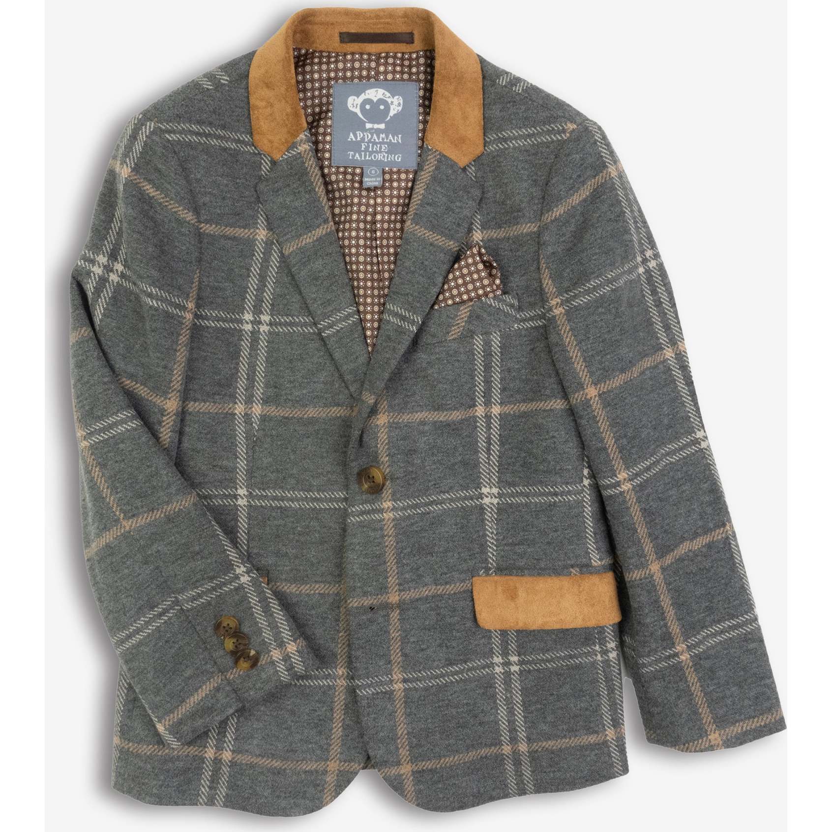 Club Jacket, Smoky Windowpane - Blazers - 1